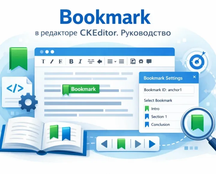 Bookmark (Закладки) в редакторе CKEditor. Руководство - bookmarks-plugin-ckeditor5-cotonti-by-webitproff.webp