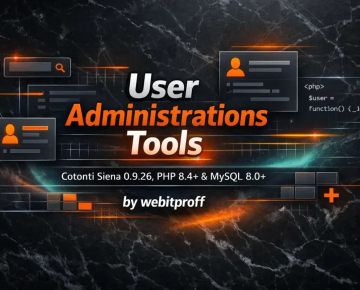 Плагин "User Administration Tools" достаточно мощное расширение для Cotonti, которое позволяет администратору быстро найти нужного пользователя, редактировать его профиль, создавать новых пользователей или удалять. - usradmintools.webp