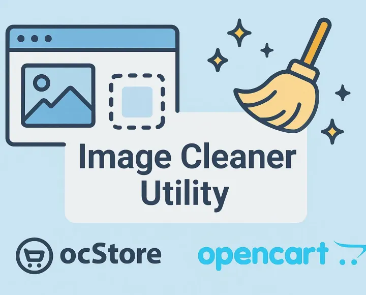Модуль Очистки Неиспользуемых Изображений для ocStore OpenCart - Image-Cleaner-Utility-2025.webp