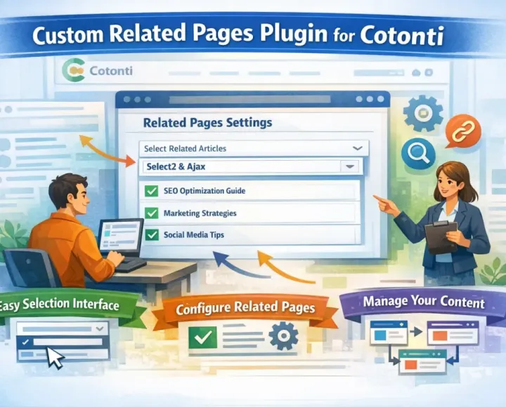 Обзор и руководство по плагину Custom Related Pages для Cotonti - customrelatedpages_1.webp