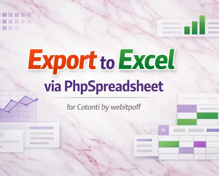 Плагин Excel Export для Cotonti CMF - excel-export-cotonti-webitproff-main.webp