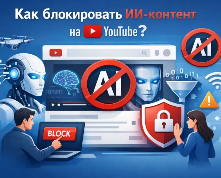 Полное руководство по блокировке ИИ-контента на YouTube! Борьба с нечеловеческим содержимым на ютюб: шаги от простых к продвинутым. - NO-AI.webp