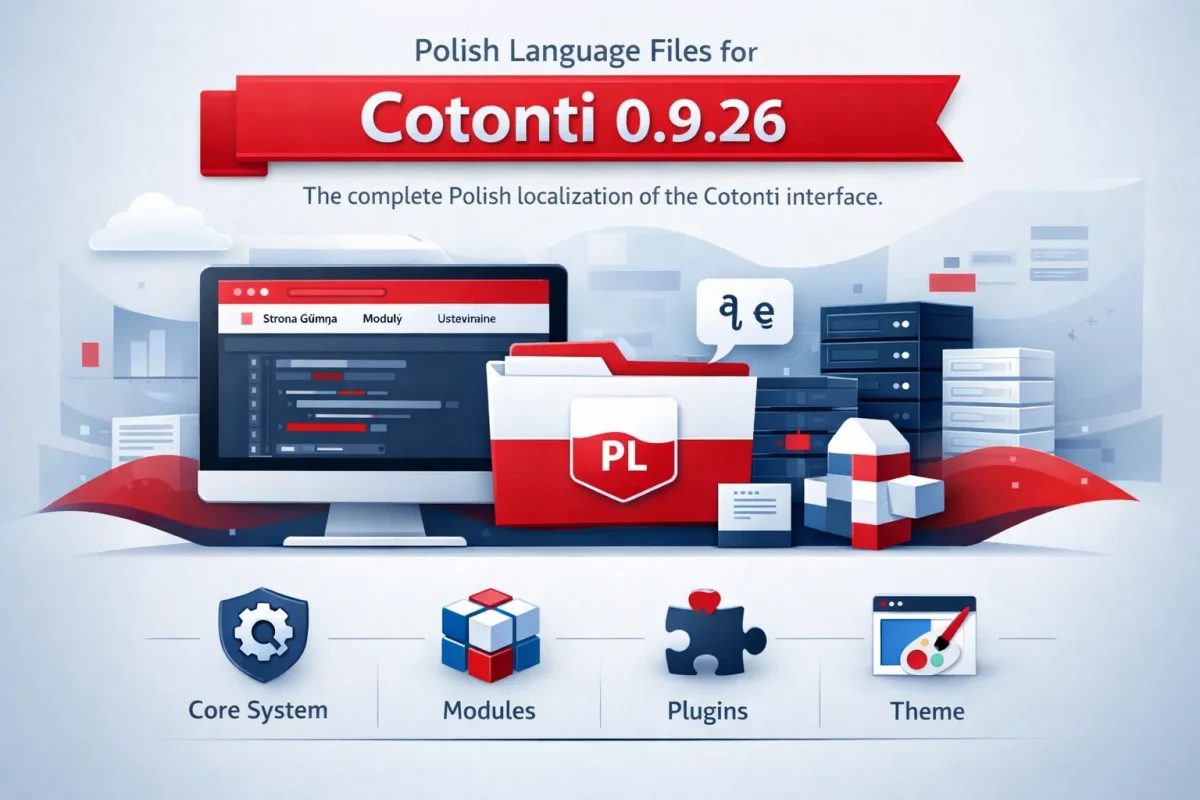 Package of Polish localization files for CMF Cotonti 0.9.26