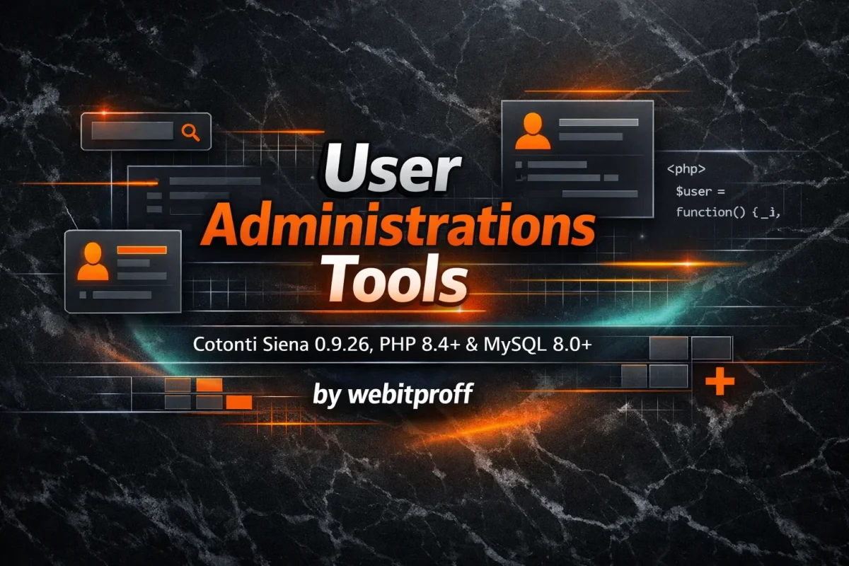 Плагин "UsrAdminTools" - Инструменты администрирования пользователей