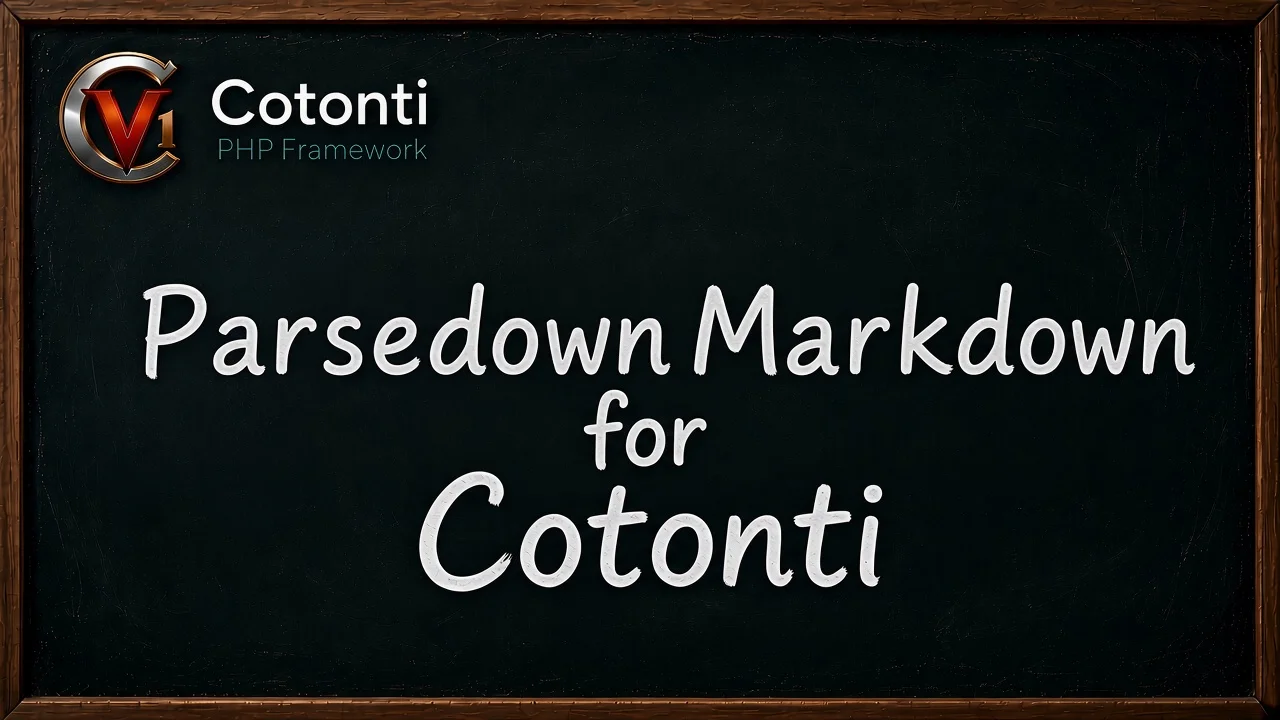 Markdown parser (Parsedown 1.8.0) for Cotonti - Markdown parser (Parsedown 1.8.0) for Cotonti.webp