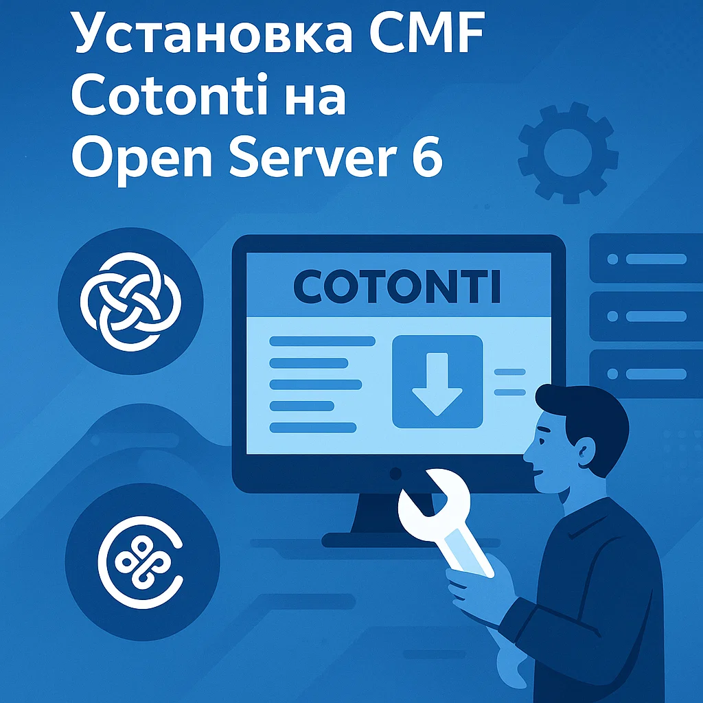 Установка CMF Cotonti на Open Server 6 (2025)